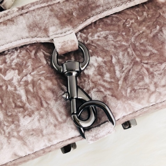 Rebecca Minkoff Velvet Mini Mac Crossbody in Putty - Picture 2 of 7